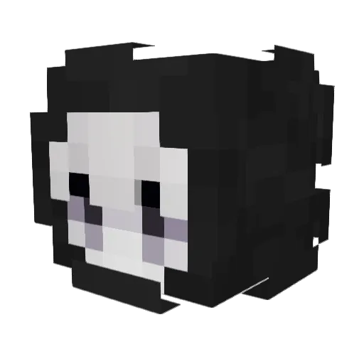 LouMartz Minecraft avatar head, 3D render