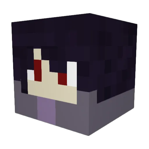 LouNa2673 Minecraft avatar head, 3D render