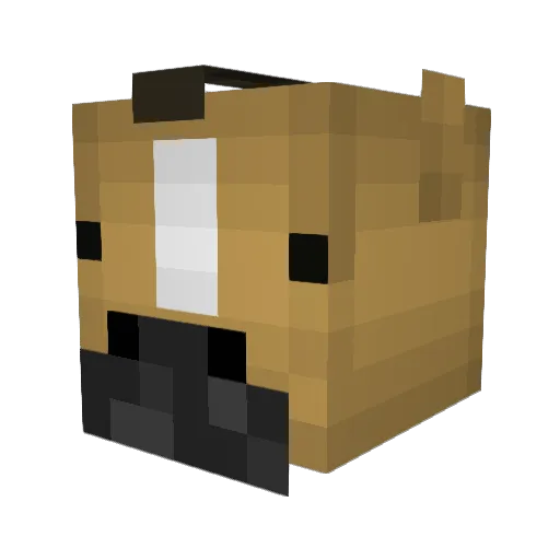 Lou_Pepperino Minecraft avatar head, 3D render