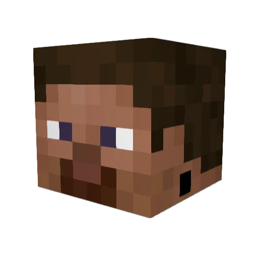 Lou_YT Minecraft avatar head, 3D render