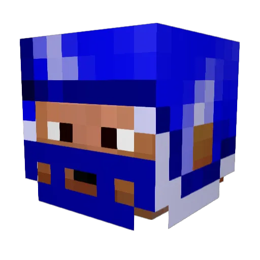 Lou_lou999 Minecraft avatar head, 3D render