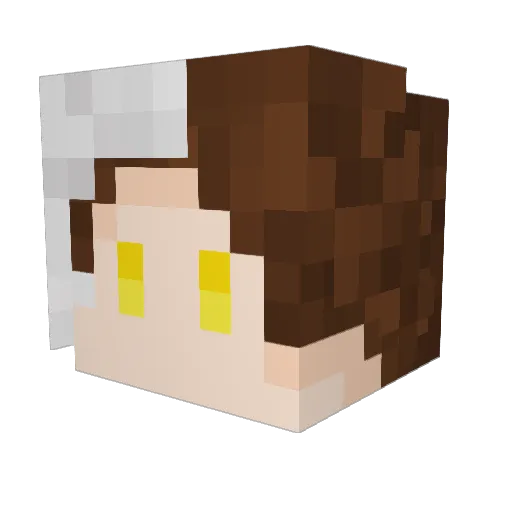 LoubelleBluebell Minecraft avatar head, 3D render