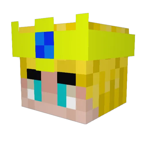 LoucaIlFaitProut Minecraft avatar head, 3D render