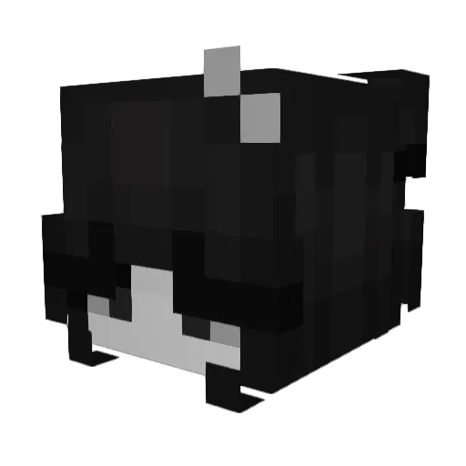 Louckye Minecraft avatar head, 3D render
