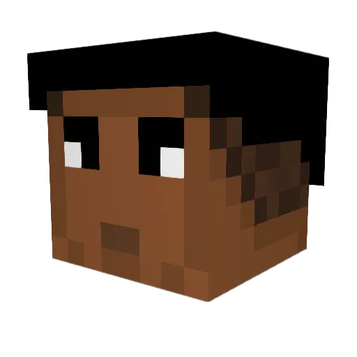 LoudGuitar23 Minecraft avatar head, 3D render
