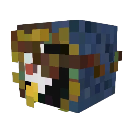 LoudLettuce667 Minecraft avatar head, 3D render