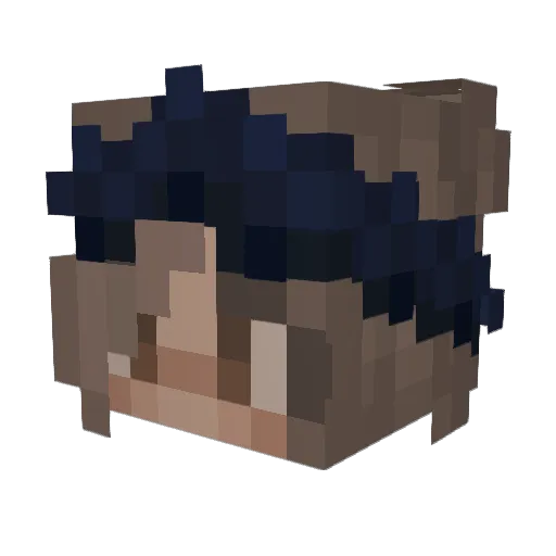 Louella_Deville Minecraft avatar head, 3D render