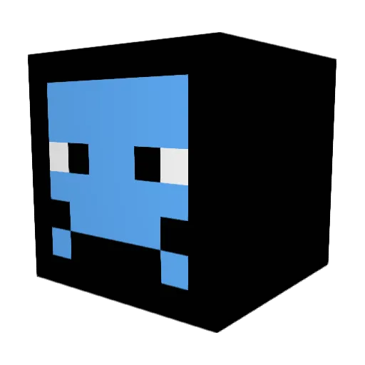 Loughf1 Minecraft avatar head, 3D render