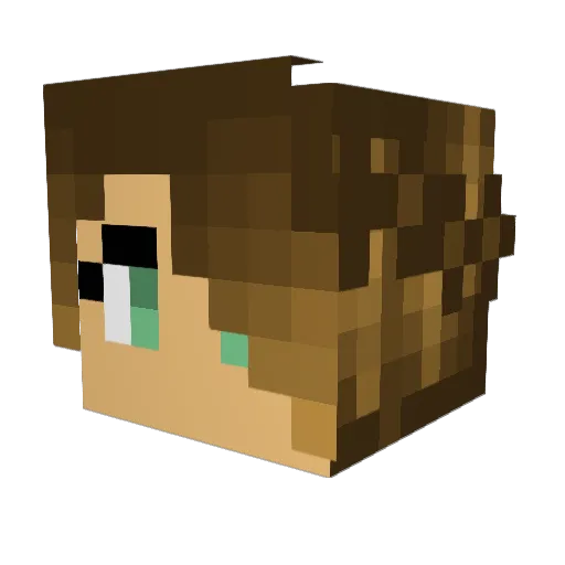 Loui000ban Minecraft avatar head, 3D render