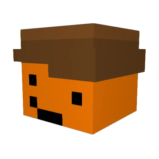 LouiLunge Minecraft avatar head, 3D render