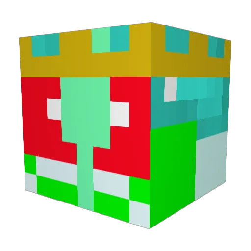 Louie09 Minecraft avatar head, 3D render