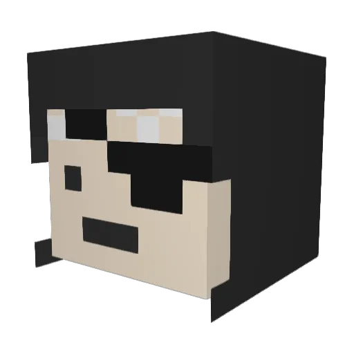 Louie_Lua Minecraft avatar head, 3D render