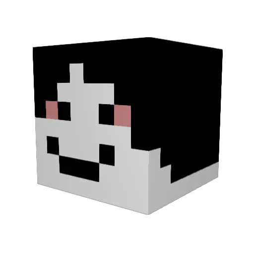 Louie_luvs_u Minecraft avatar head, 3D render