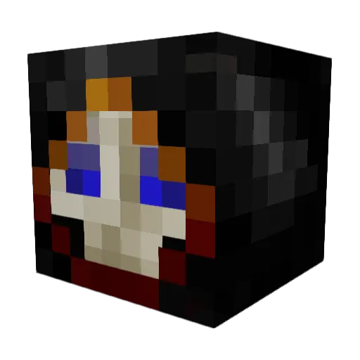 Louigoas Minecraft avatar head, 3D render