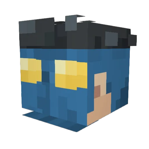 Louis1605 Minecraft avatar head, 3D render