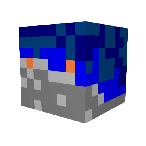 Louis46 Minecraft avatar head, 3D render