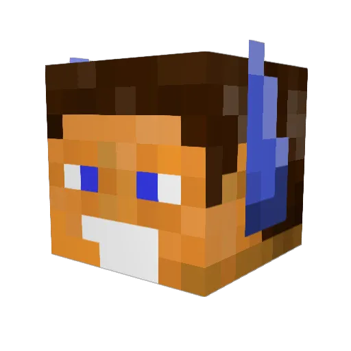 Louis59560 Minecraft avatar head, 3D render