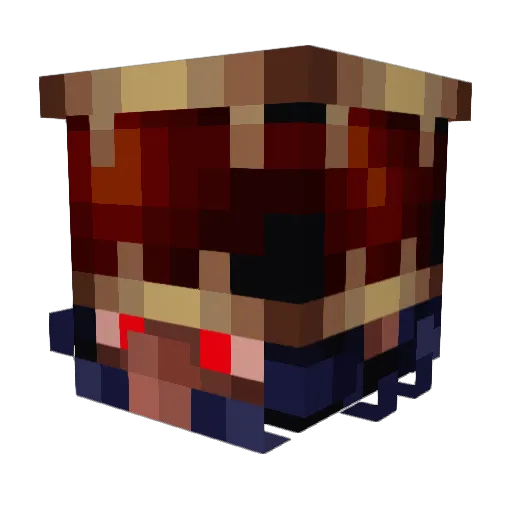 Louis6459 Minecraft avatar head, 3D render