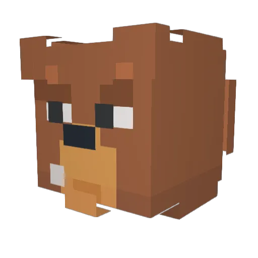 LouisBetonn Minecraft avatar head, 3D render