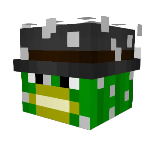 LouisLooping Minecraft avatar head, 3D render