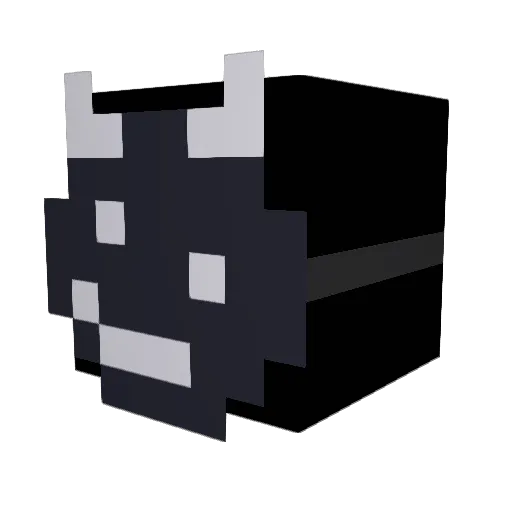 LouisMiniClient Minecraft avatar head, 3D render