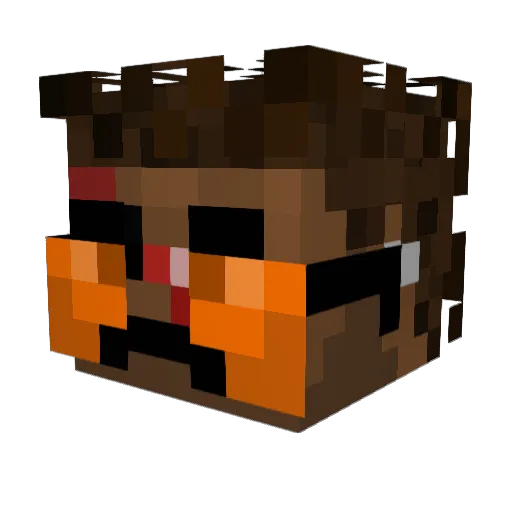 LouisVLynch Minecraft avatar head, 3D render