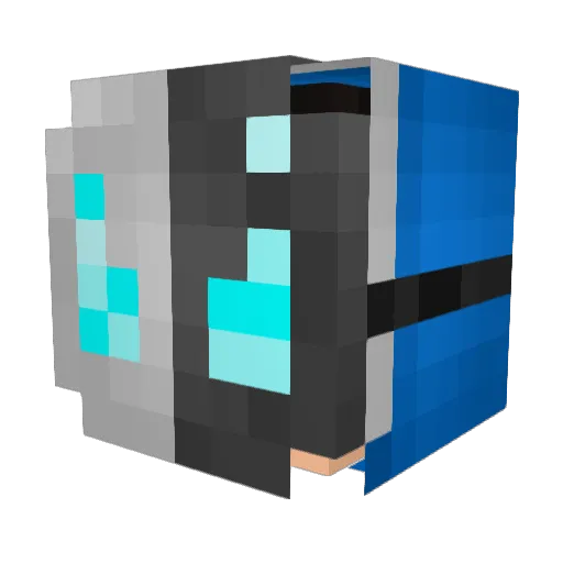 Louis_292 Minecraft avatar head, 3D render
