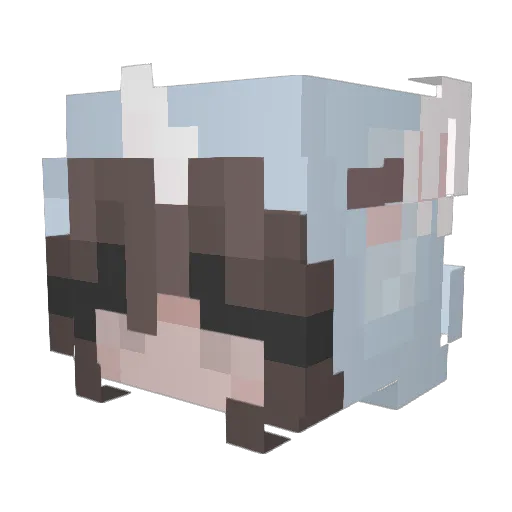 LouiseASP Minecraft avatar head, 3D render