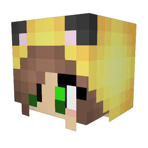 LouiseSteele26 Minecraft avatar head, 3D render