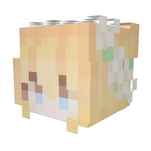 LouiseYT Minecraft avatar head, 3D render
