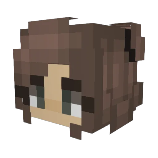Louise_PlayzMC Minecraft avatar head, 3D render