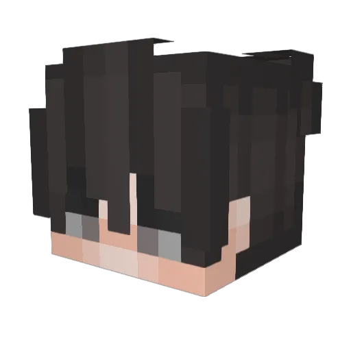 Louisegrostrain Minecraft avatar head, 3D render