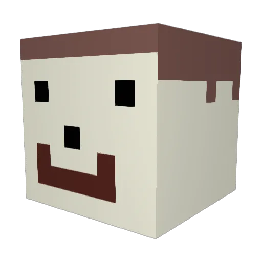 LouisekYT Minecraft avatar head, 3D render
