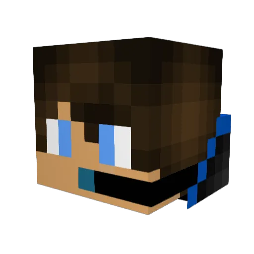Louisgoright Minecraft avatar head, 3D render