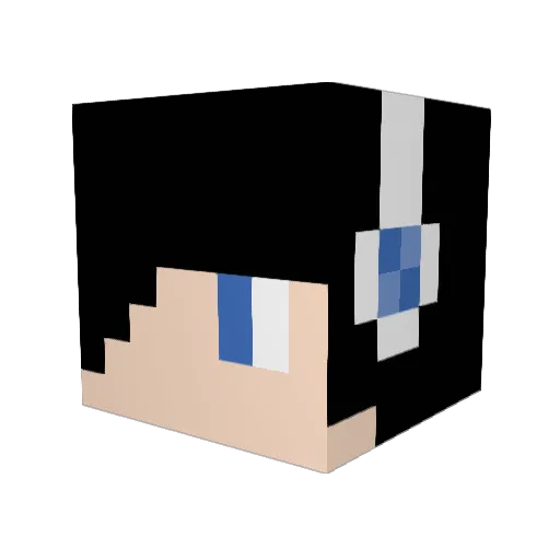 Louislee123 Minecraft avatar head, 3D render