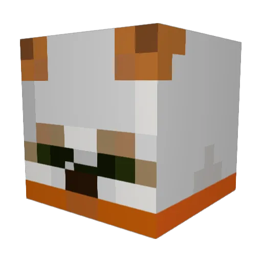 Louiwe Minecraft avatar head, 3D render