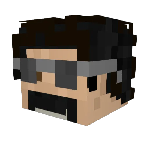 Louka_360 Minecraft avatar head, 3D render