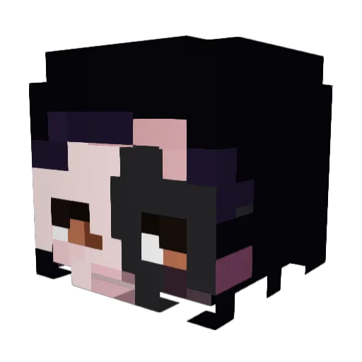 Loukiw Minecraft avatar head, 3D render