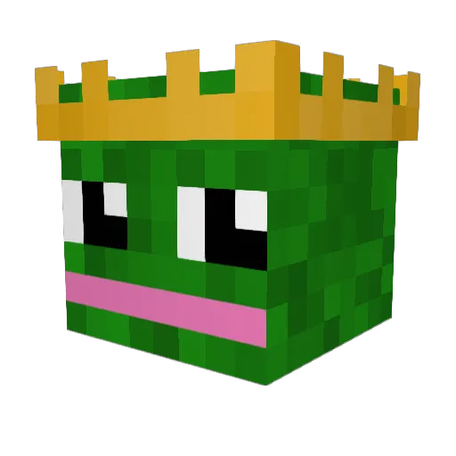 Loulakiforever Minecraft avatar head, 3D render