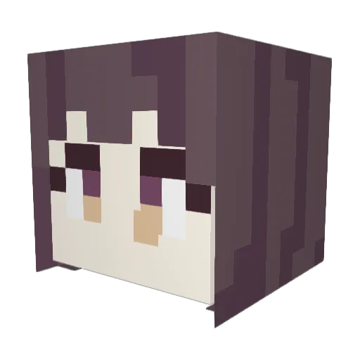 Lould_ Minecraft avatar head, 3D render
