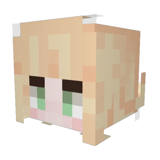 Loulou_1002 Minecraft avatar head, 3D render