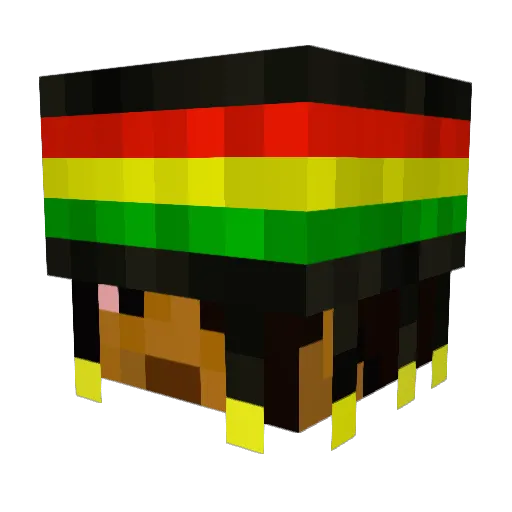 Loulou_svc Minecraft avatar head, 3D render