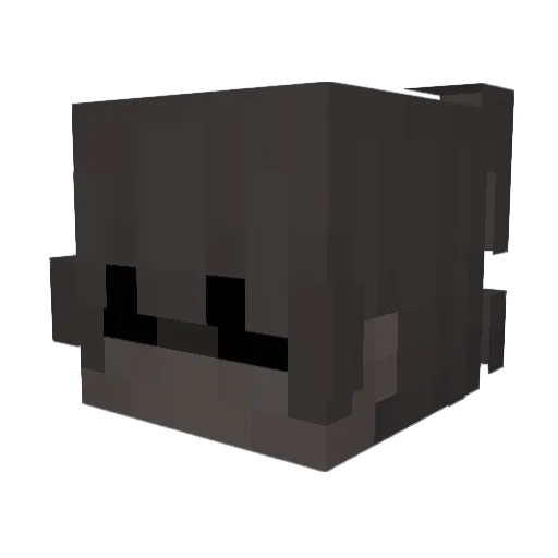 Loulouiz Minecraft avatar head, 3D render