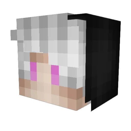 Lounatic13 Minecraft avatar head, 3D render