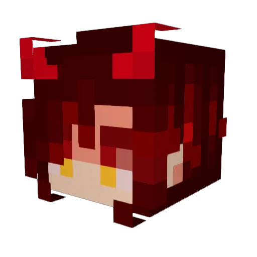 LoungSGG Minecraft avatar head, 3D render