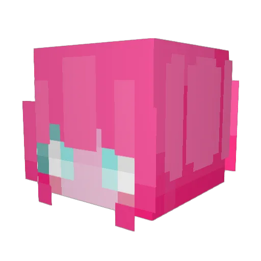 Louoix Minecraft avatar head, 3D render