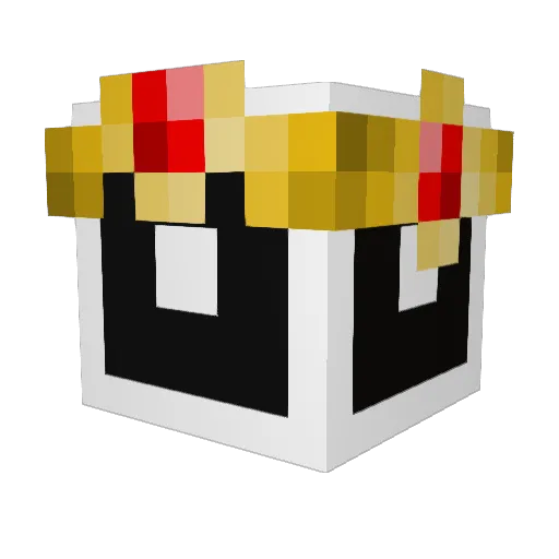 Louray Minecraft avatar head, 3D render