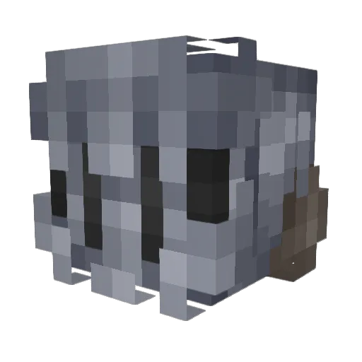 Loustar24 Minecraft avatar head, 3D render