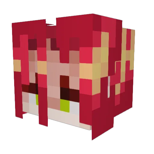 Louthe0 Minecraft avatar head, 3D render