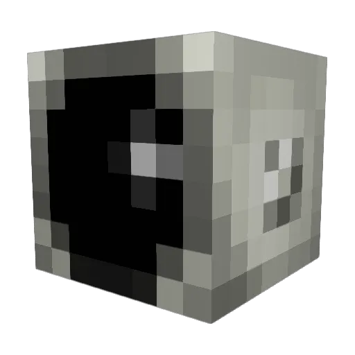 LoutreMerde Minecraft avatar head, 3D render